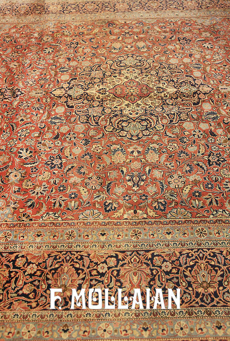 Antique Persian Kashan Dabir Carpet n°:27430856